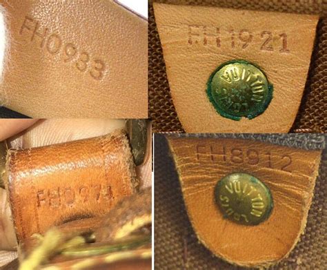 louis vuitton purse date codes.